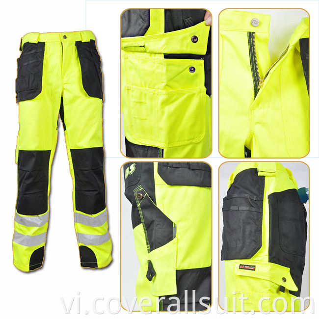 high visibility trousers reflective safety work pants